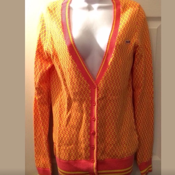 Le Tigre Pink and Yellow Cardigan Size Small - Picture 7 of 7